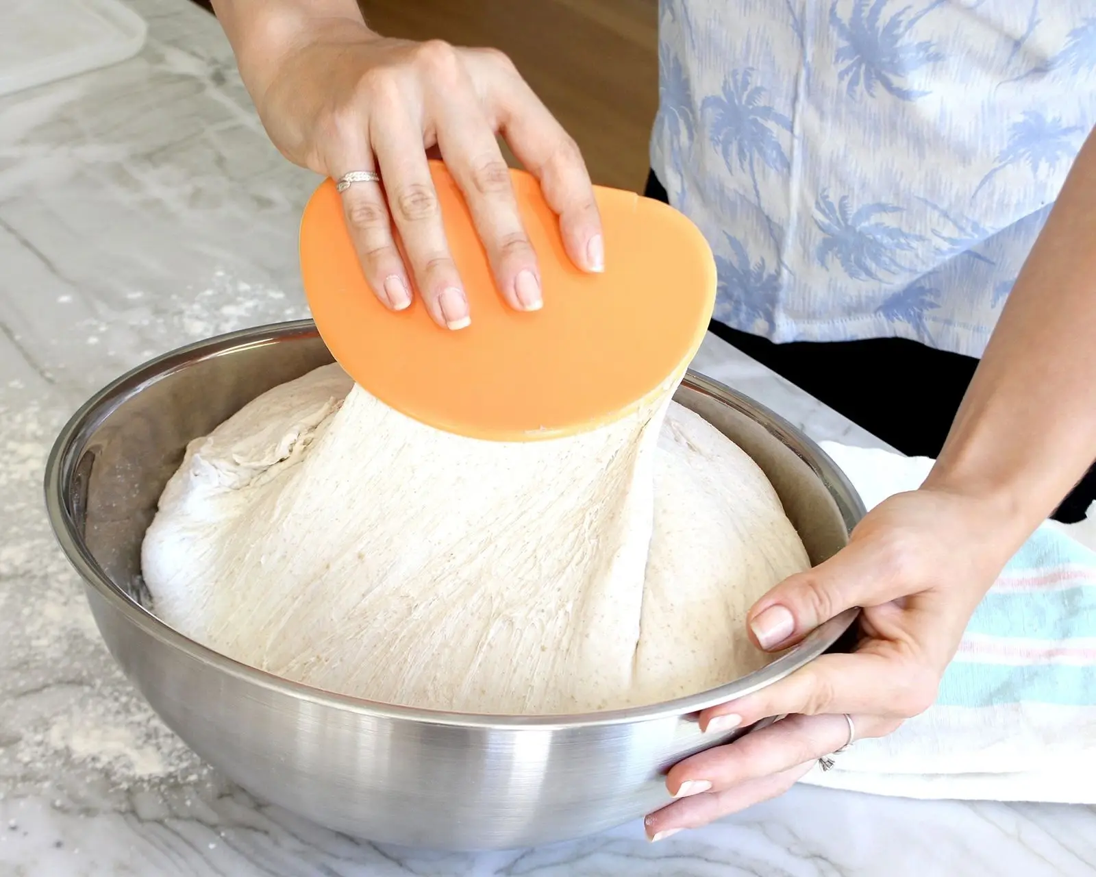 kitchen silicone dough bowl scraper