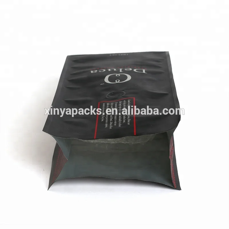 
Custom Printing Side Gusset 1kg/500g/250g/200g/100g Coffee Packaging Bags For Ground Coffee beans With Valve 