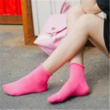 Women s Cotton Sock Casual Sweet Candy Calcetines Brief Fashion Solid Korean Style Socks For Women