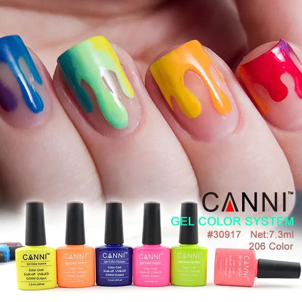 6PCS UV Nail Gel Polish UV LED 207 Colors 7 3ml Long Lasting Soak Off Varnish