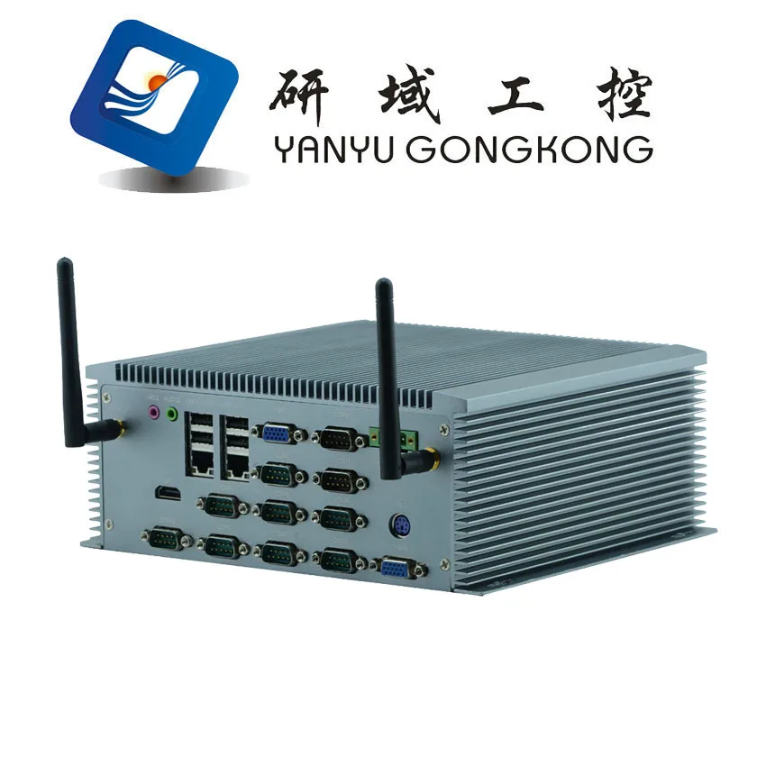 DC 12 В безвентиляторный embedded мини-пк на базе 1037u/i3/i5 процессор и поддержку 10 COM