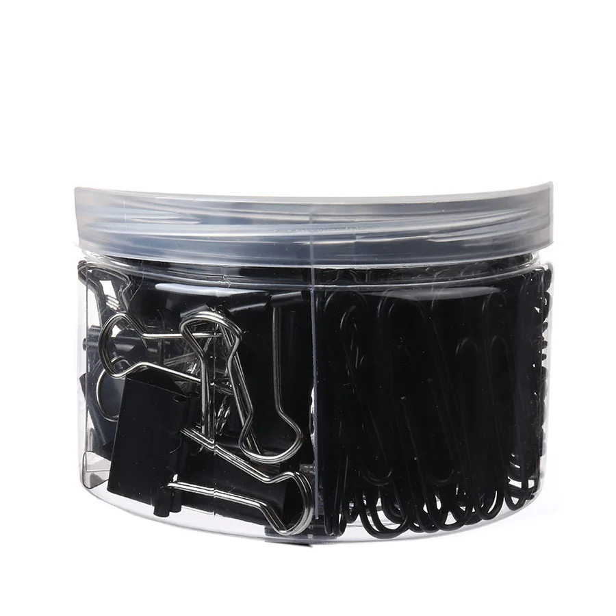 240pcs Mixed Colorful  Long Tail Clip Metal Binder Clip Office Stationery and School Supplies