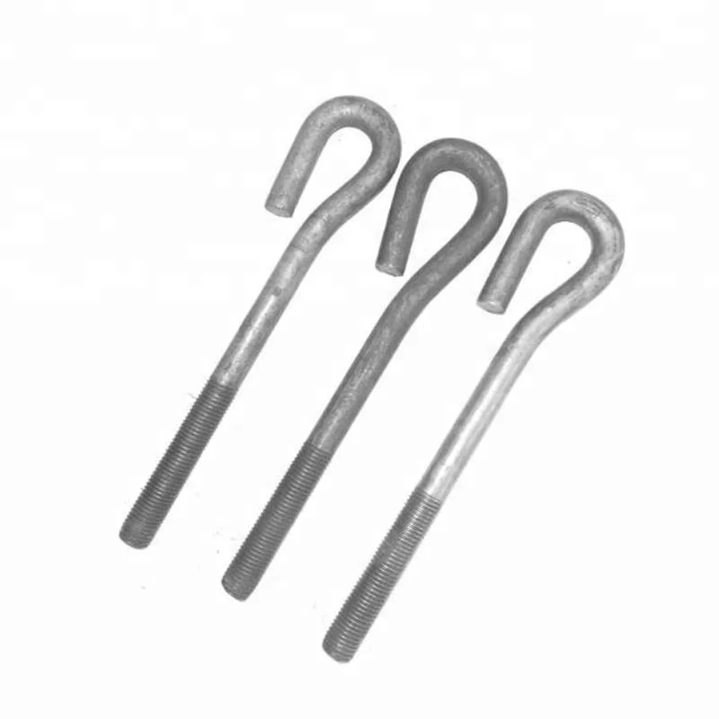 Grade 8.8 Professional Concrete Fixing Black Oxide Zinc Plated J Anchor Bolt