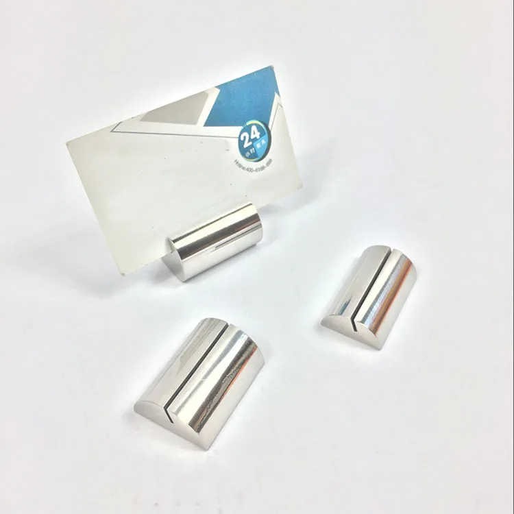 Настольная визитница из нержавеющей стали, держатель для визиток, настольная подставка, зажим для меню