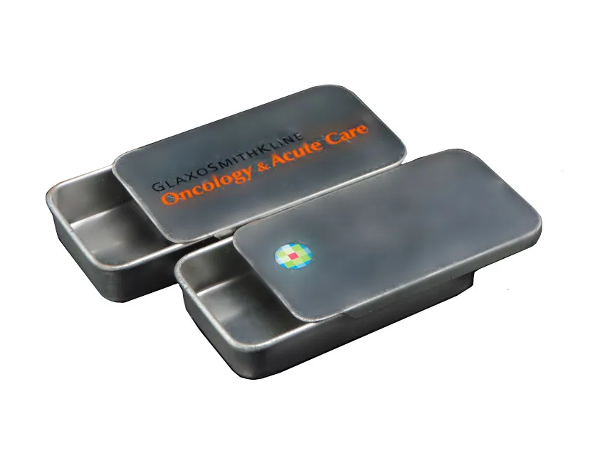  Прямоугольная маленькая скользящая крышка Мятная упаковочная жестяная коробка