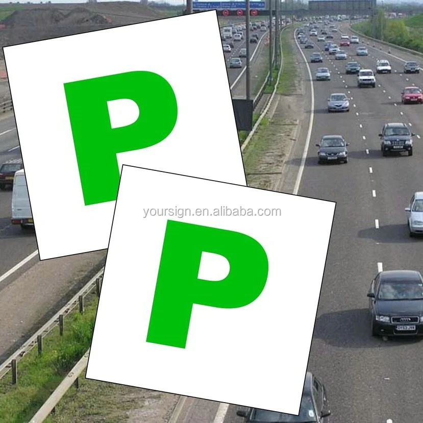 custom soft pvc car magnet sticker car stickers vinyl L plates magnetic car signs