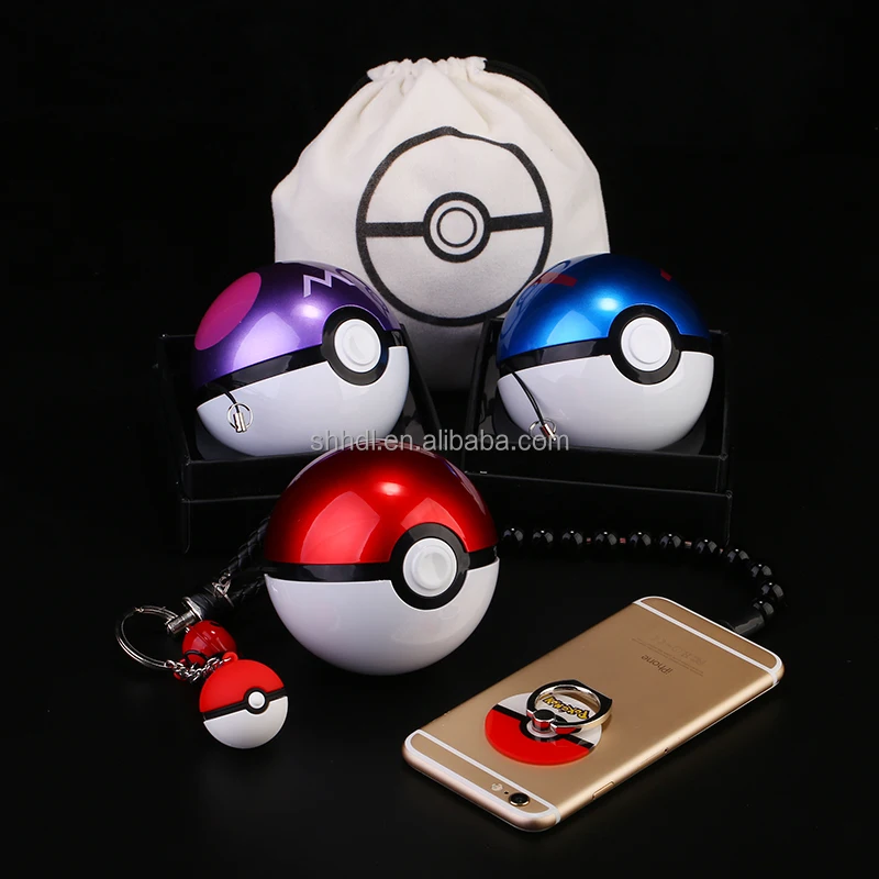 
Hot Selling Cartoon Ball Shape Power Bank Pokeball Power Banks Phone Charger 10000mAh from Factory 