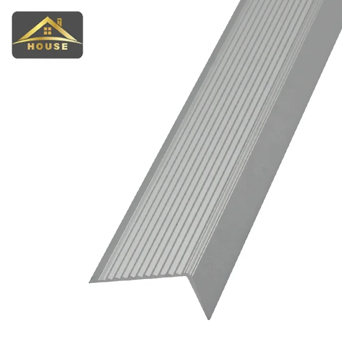 Foshan FSF Stairs Parts Ceramic Tile Nosing Brass Non-slip Aluminium Stair Nosing Step Anti-slip for Stair Tread