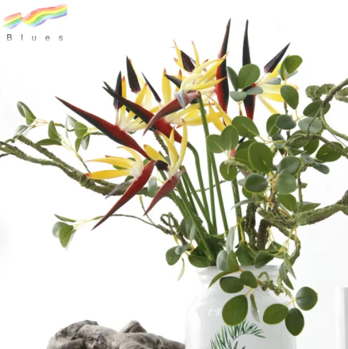 
PU artificial strelitzia reginae artificial bird of paradise 