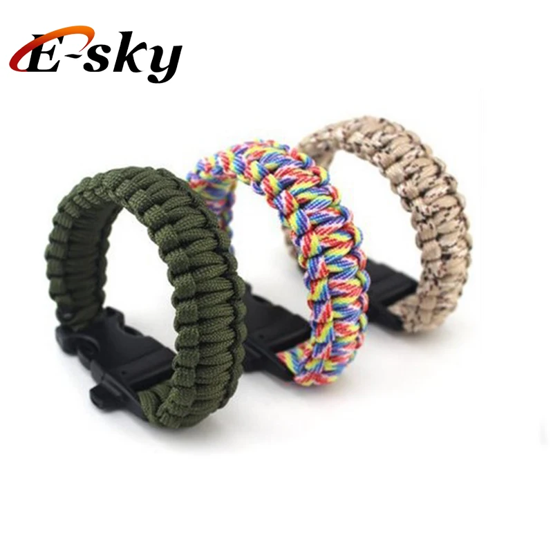 Braided Nylon Paracord Cord Survival Bracelet