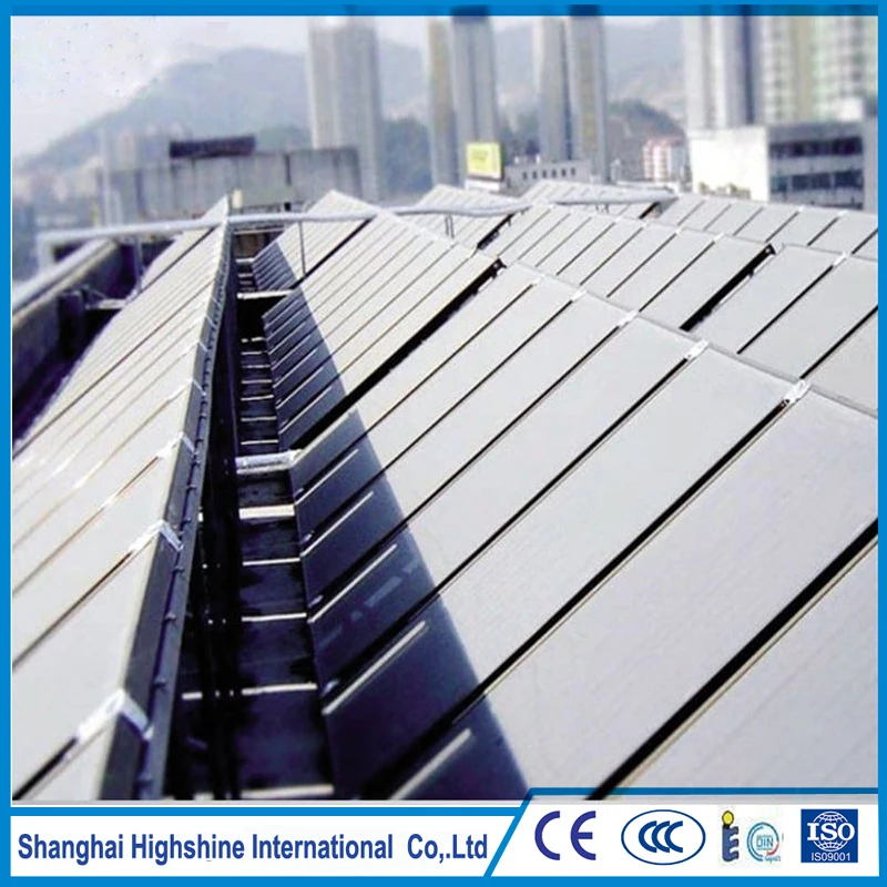 Custom printed new design solar thermal collector panel for piscina heating Flat Plate Solar Collector