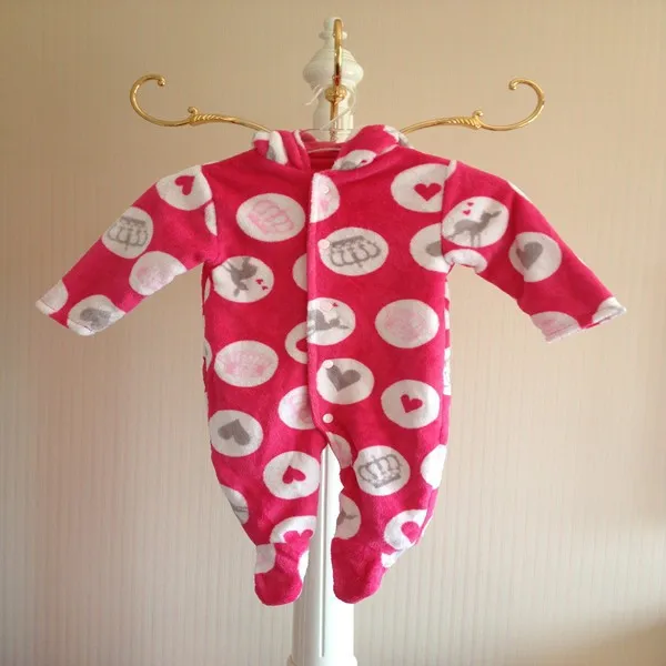 Тепловая зима дешевые новорожденных одежда ползунки