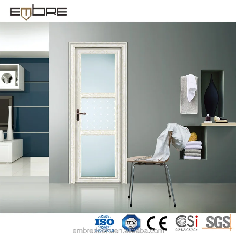 Oval glass entry door with aluminum panel and glass door for optional