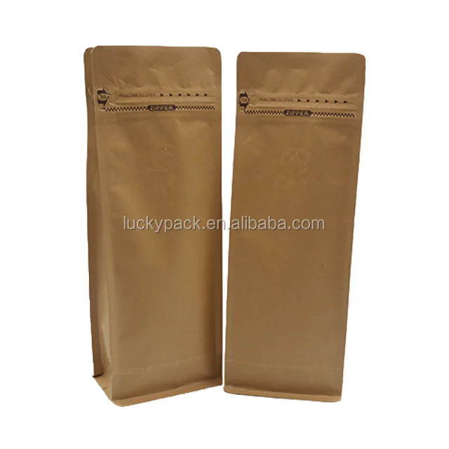 Easy Tear Ziplock Top And Degassing Valve Back Private Label Coffee Bags