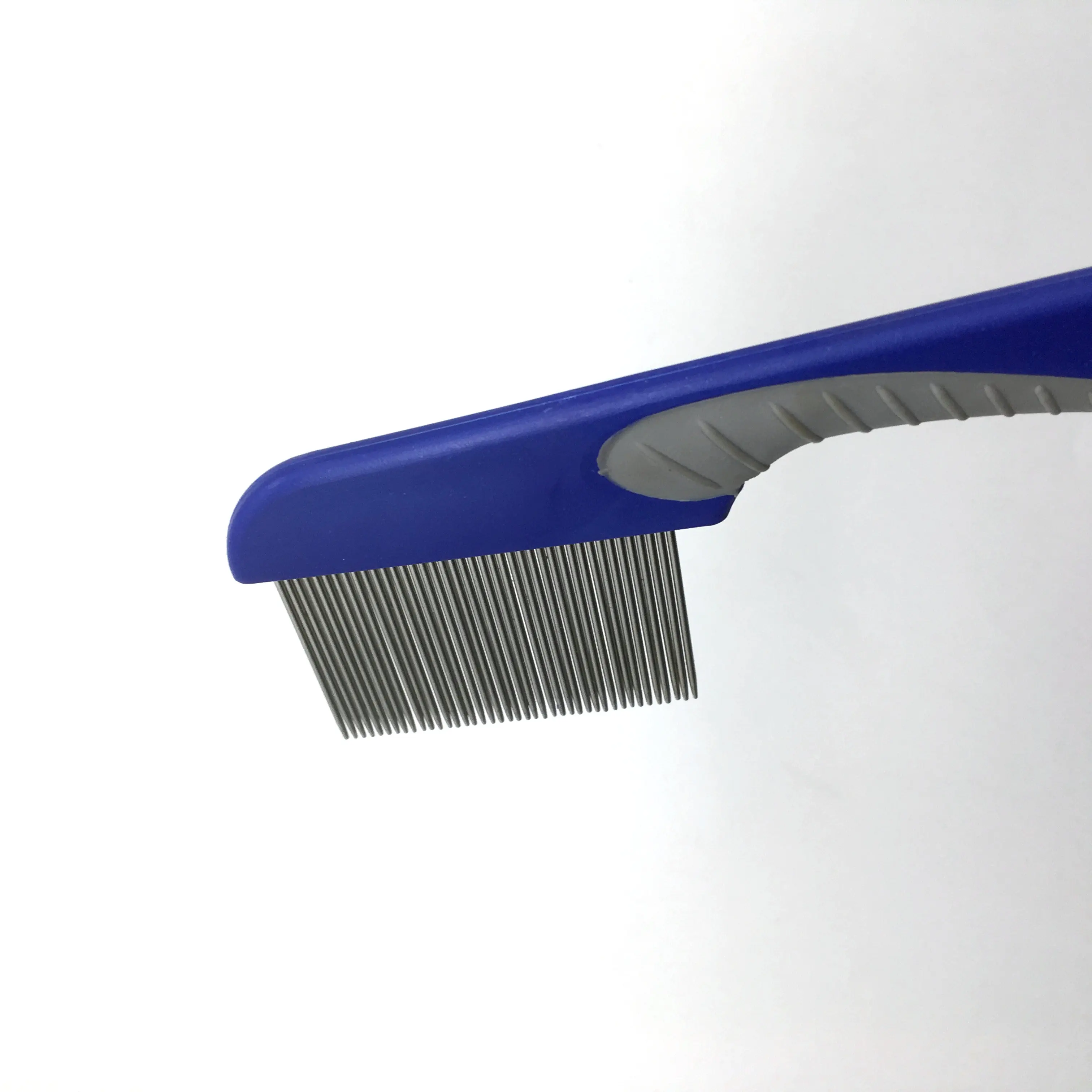 Long Rubber Anti Slip Plastic Handle Human Hair Lice Tick Louse Nit Flea Cleaning Removing Comb