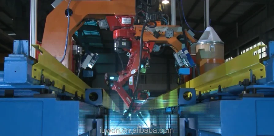 Corrugated Web H-beam/Sin H Beam Web Welding machinery, H Beam Assembling Machine