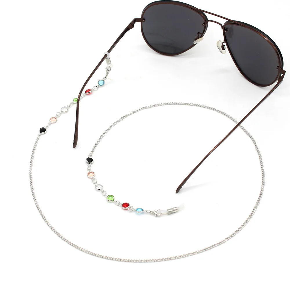 Универсальная простая акриловая цепочка для очков с бусинами, фиксатор для солнцезащитных очков, шнур для ремня на шею