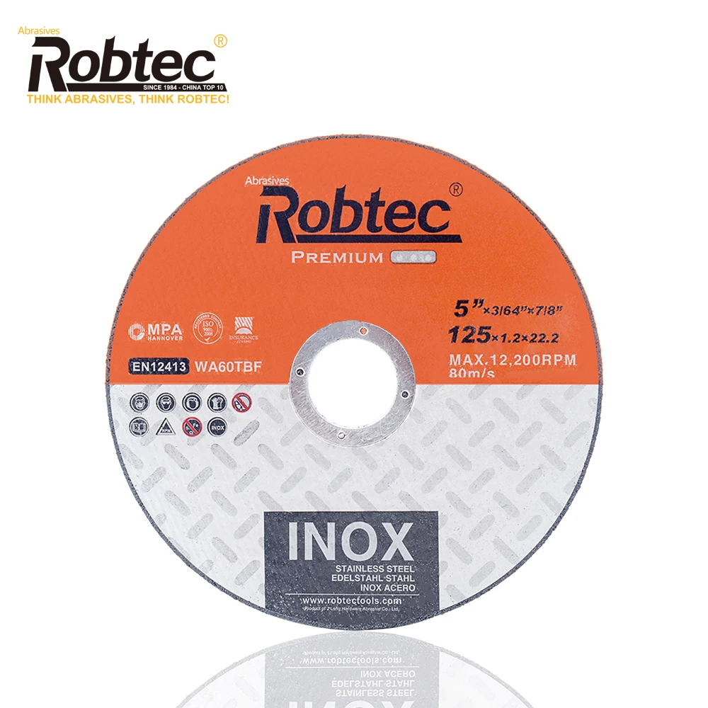 5 Inch ROBTEC Abrasive  Cutting Disc For Inox /Stainless Steel