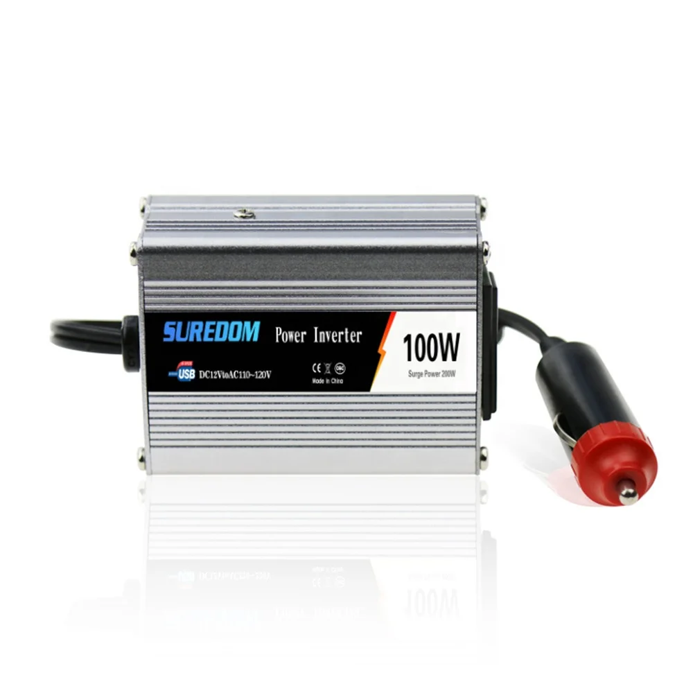 High Quality USB Output 100w DC Input 12V/24V Optional AC Output 110V/220V Hybrid Car Power Inverter Mini Car Inverter