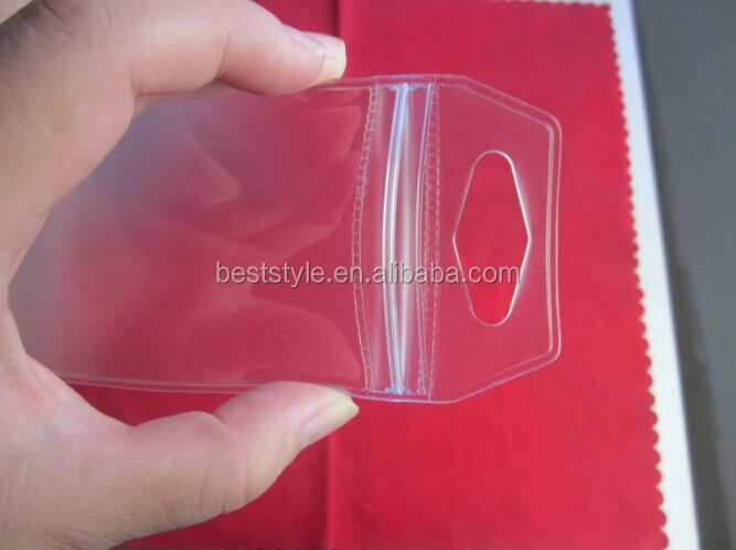 Clear punching hole plastic eva pvc fishing hook packaging bags