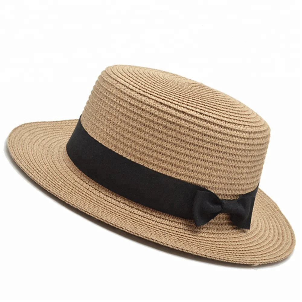 Fashion Paper Straw Beach Hat Women Sun Hat Boater Straw Hat