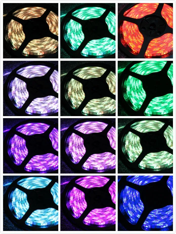 LED Strip Light RGB 5050 12V IP68 Underwater Pool Lighting LED Light Strips Waterproof