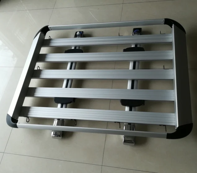 Silver Aluminum Roof Top Luggage Holder/Cargo Carrier Basket for 4X4 SUV