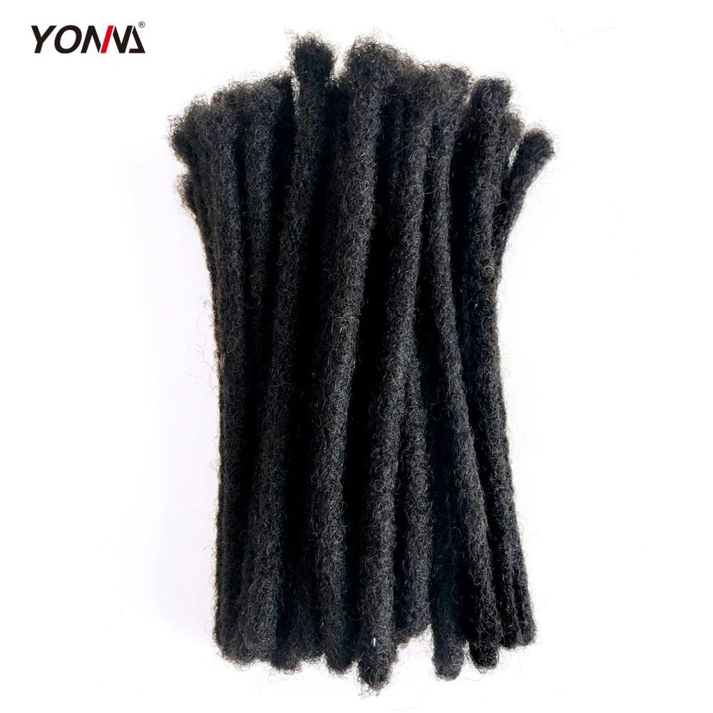 
Yonna Hair 100% Human Hair Locks Handmade Dreadlocks Hair Extensions Crochet Braid 0.8cm 