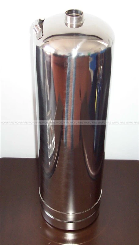 Empty fire extinguisher stainless steel cylinder container