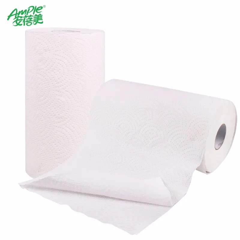 2ply Высококачественная впитывающая кухонная Бумага для полотенец, рулон бамбуковой целлюлозы, водопоглощение 21 г/м2, требования заказчика