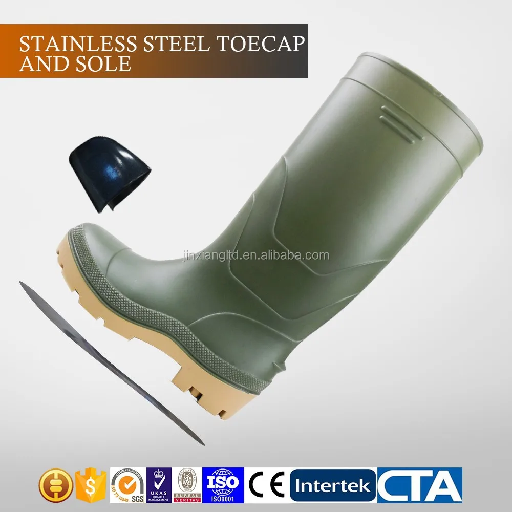 hot sale shoe fashion rain rubber safety boots