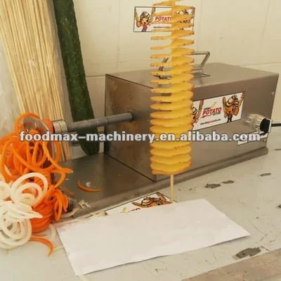 electric potato cutter spiral potato chips cutter curly fries cutter tornado hot dog twist hot dog hot sale