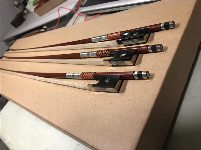 professional cheapest price  violin bow horse hair 1/8- 4/4