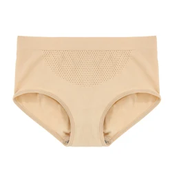 Comfortable nylon solid seamless ladies panties women underwear stocklot