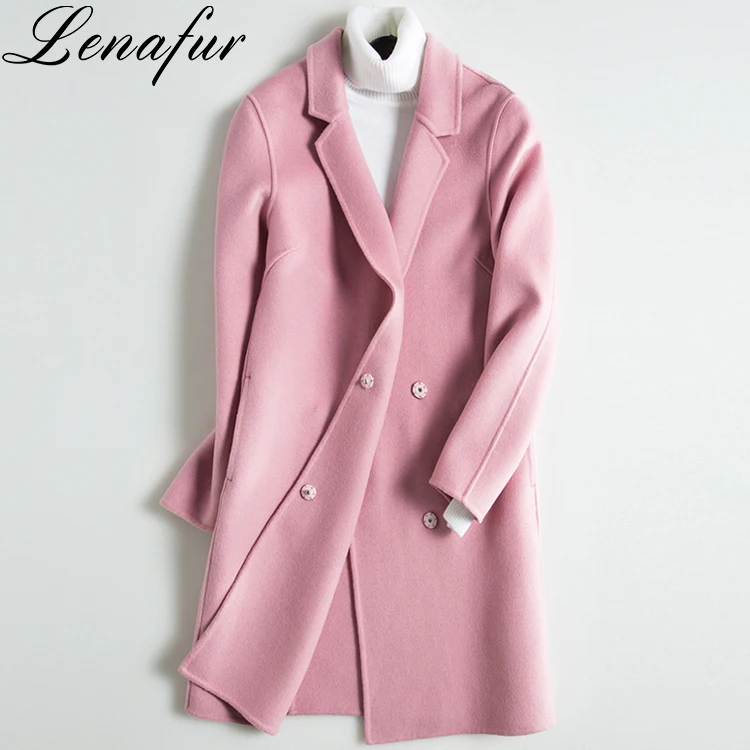 2018 New Fashion Double-sided Mongolian Cashmere Fur Coat.