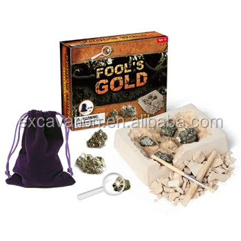 PianoPotato OEM ODM Distributors Educational Block Toys Kids Gold Excavation Kit 12pcs Per Display Dig It Out Oec Toys For Boys And Girls