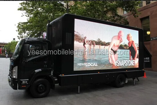 3-Sides LED Display Outdoor Advertising Vehicle