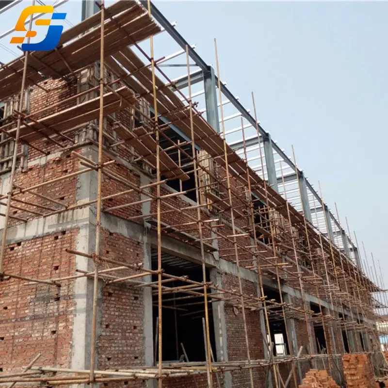 Steel Frame Multi-Storey Building Glass Curtain Wall Construction Long-Span Steel Structural Buildings