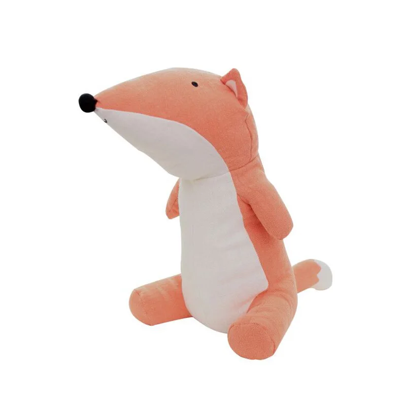 new summer toy kids room decoration accessories ramie fabric stuffed animal soft toy fox pig crocodile