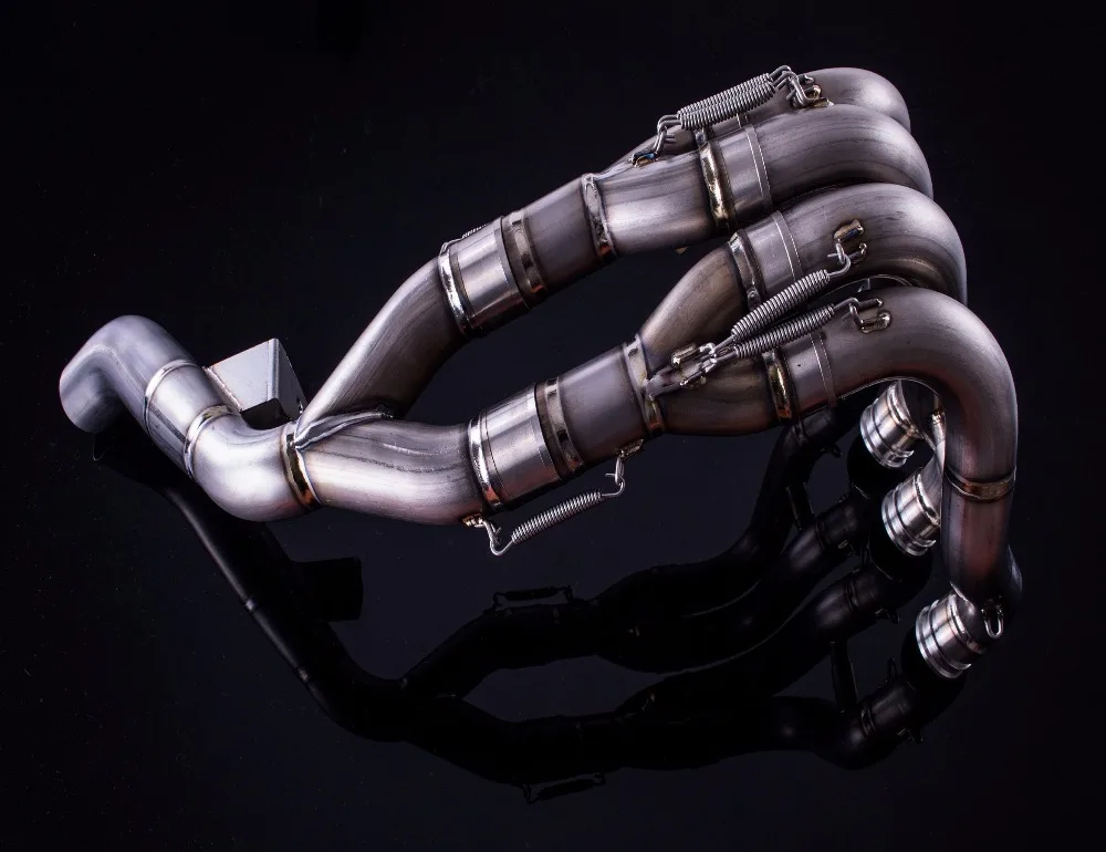 S1000RR высокопроизводительная система вторичного рынка труб титановые выхлопные трубы