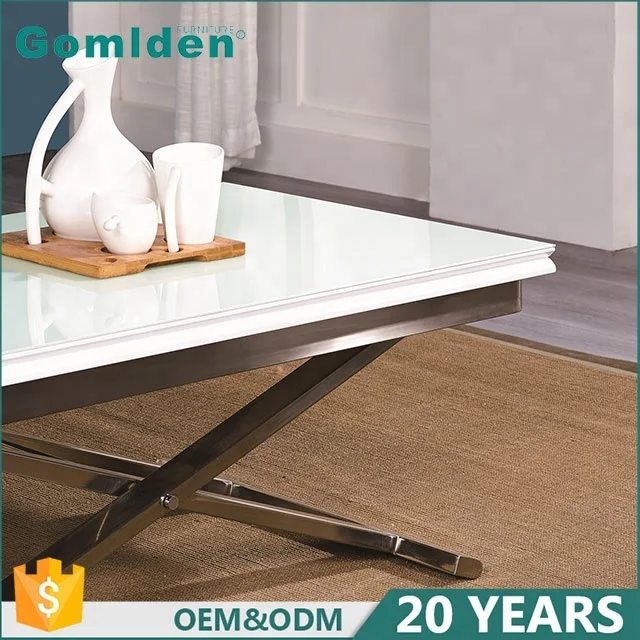 Modern high quality glass and wooden dining table/dining room furniture