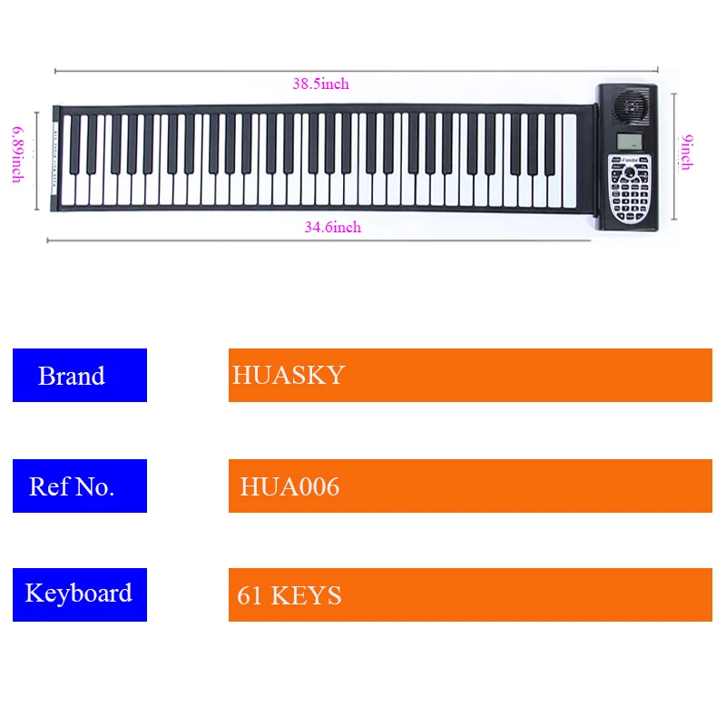 
Battery powered 61 keys 30 first Fan song professional digital keyboard electronic piano 