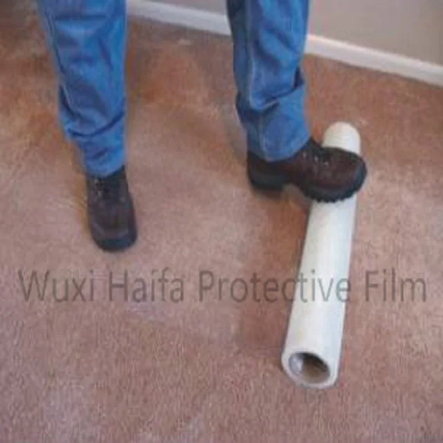 Quick delivery plastic film carpet protector roll film