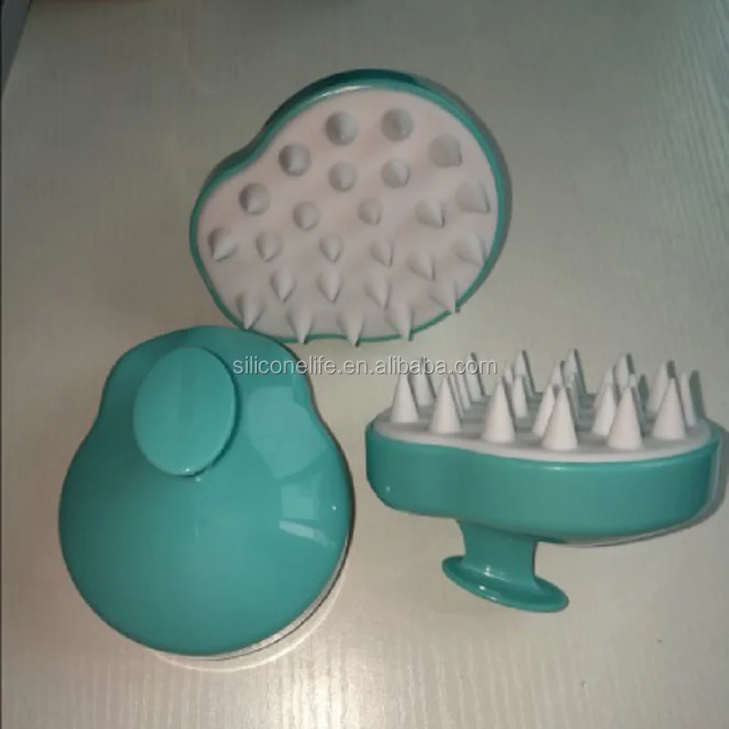 Hair Scalp Massage Shampoo Brush Head Anti Dandruff Anion Silicone