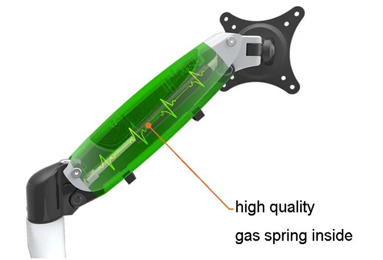 Flexible 2021 New Bracket Monitor Mount Wall Mounting Gas Spring Monitor Arm Tv Wall Mount Bracket