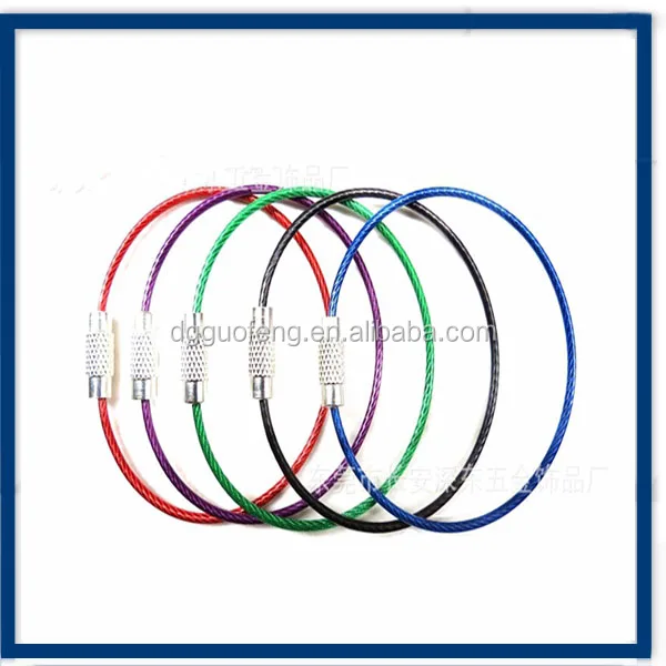 1.21.2mm/1.5mm Plated Round Wire with Pineapple Buckles for Bag/Card/Tag