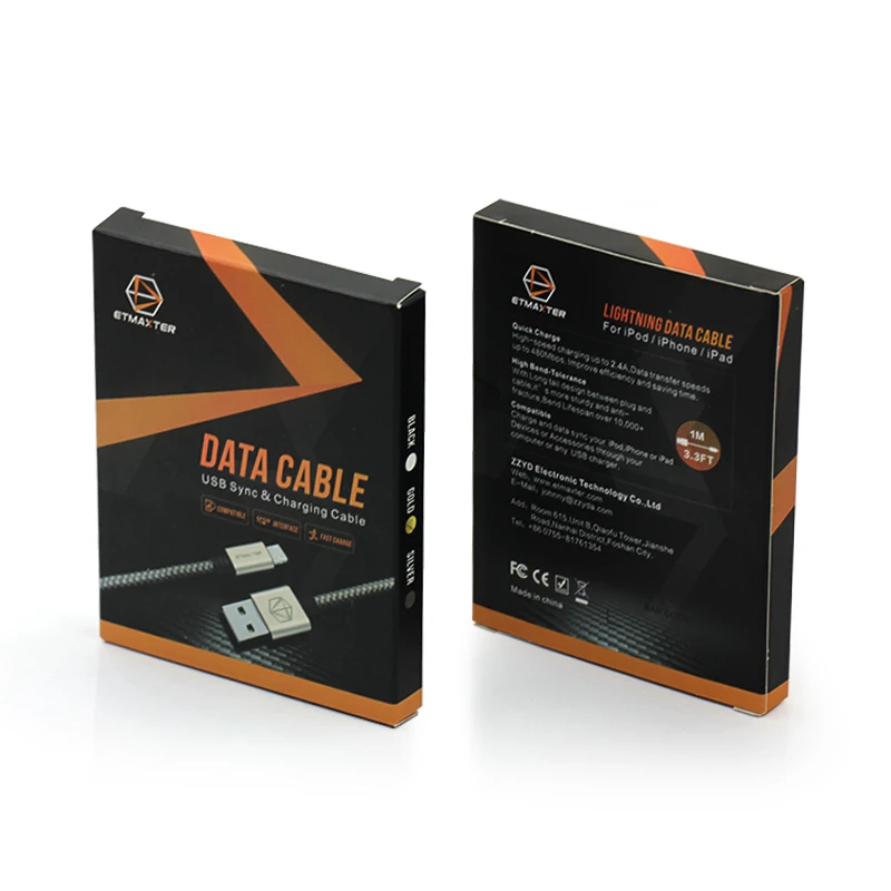 
ETMAXTER Data Cable High-speed 2.4A Fast Charging Micro-USB Data Line 3ft Braided Phone Charge Cable For Android 