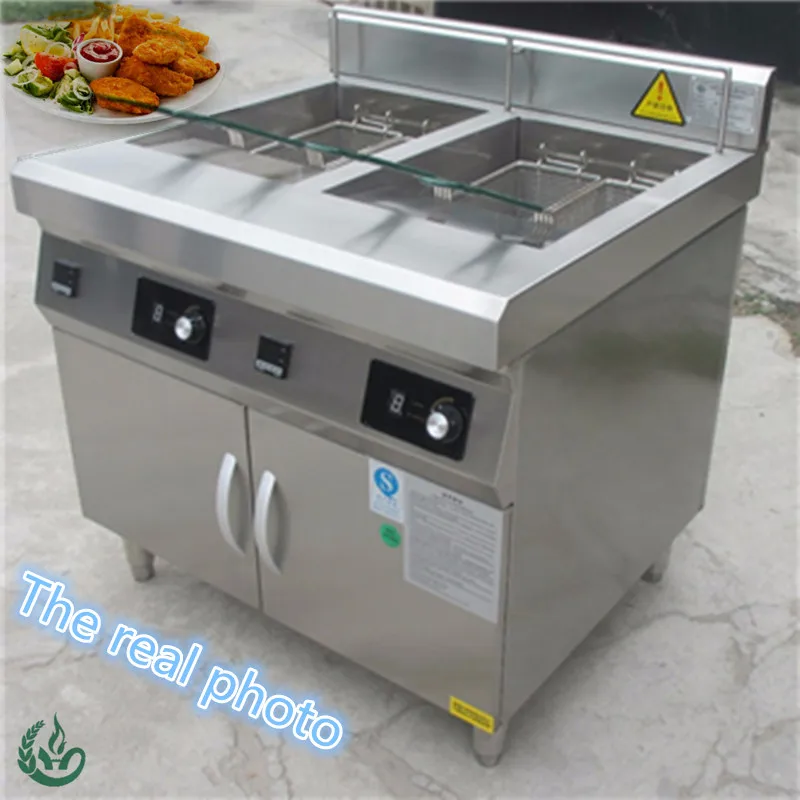  Новый шкаф с двойным резервуаром Chuhe коммерческая электрическая индукционная фритюрница для фритюрницы 30 л поддержка онлайн