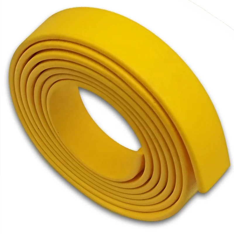 Custom Yellow Polyurethane PVC Coated Nylon Webbing Strap for Bus Grab Handle