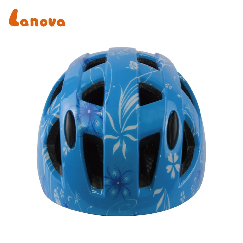 Colorful Floral Patterns High Quality Breathable Protective Impact Resistance Children Bicycle Helmet Custom  Bike Helmet